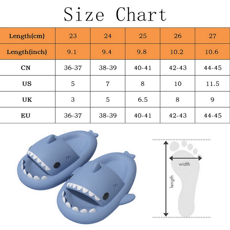 Title 3, Men Summer Shark Shape Slippers Platform Cartoo...