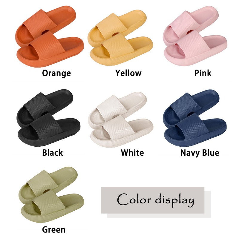 Title 25, Summer Cloud Thick Bottom Slippers Men Women No...