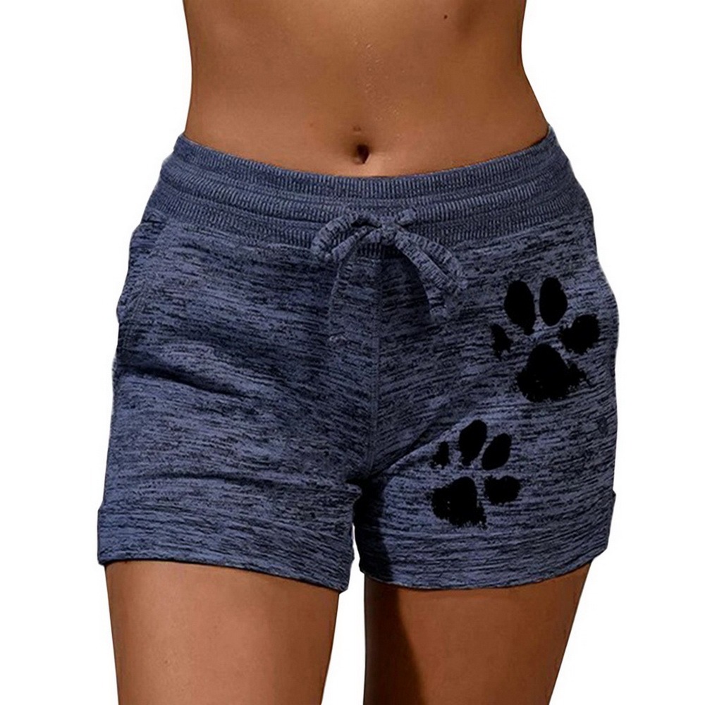PurrfectFit Cat Print Summer Shorts | Women’s Casual Sportswear with Drawstring