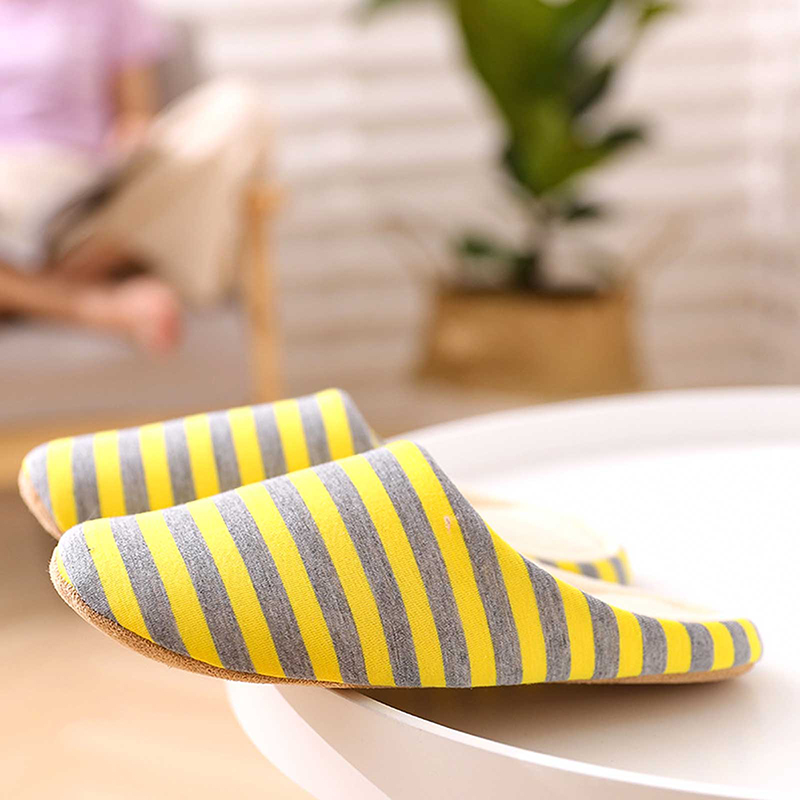 Title 53, Men Women Plush House Slippers Warm Soft Flat S...