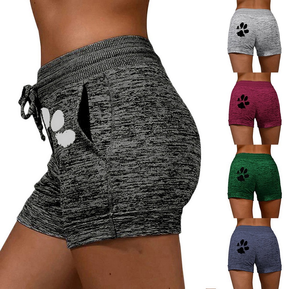 PurrfectFit Cat Print Summer Shorts | Women’s Casual Sportswear with Drawstring