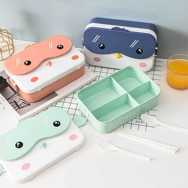 Cute Owl Students Lunch Box with Spoon Kids Bento Box Food Container with  Compartments Dinnerware Case Storage Box - China Plastic Lunch Box and Lunch  Box price