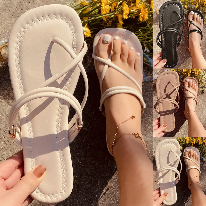 open toe slingback flat sandals 