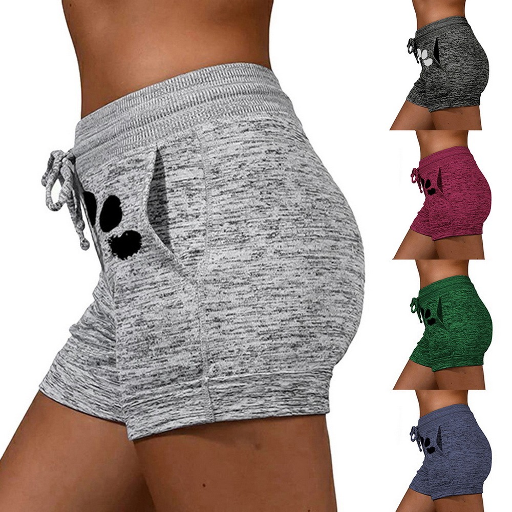 PurrfectFit Cat Print Summer Shorts | Women’s Casual Sportswear with Drawstring
