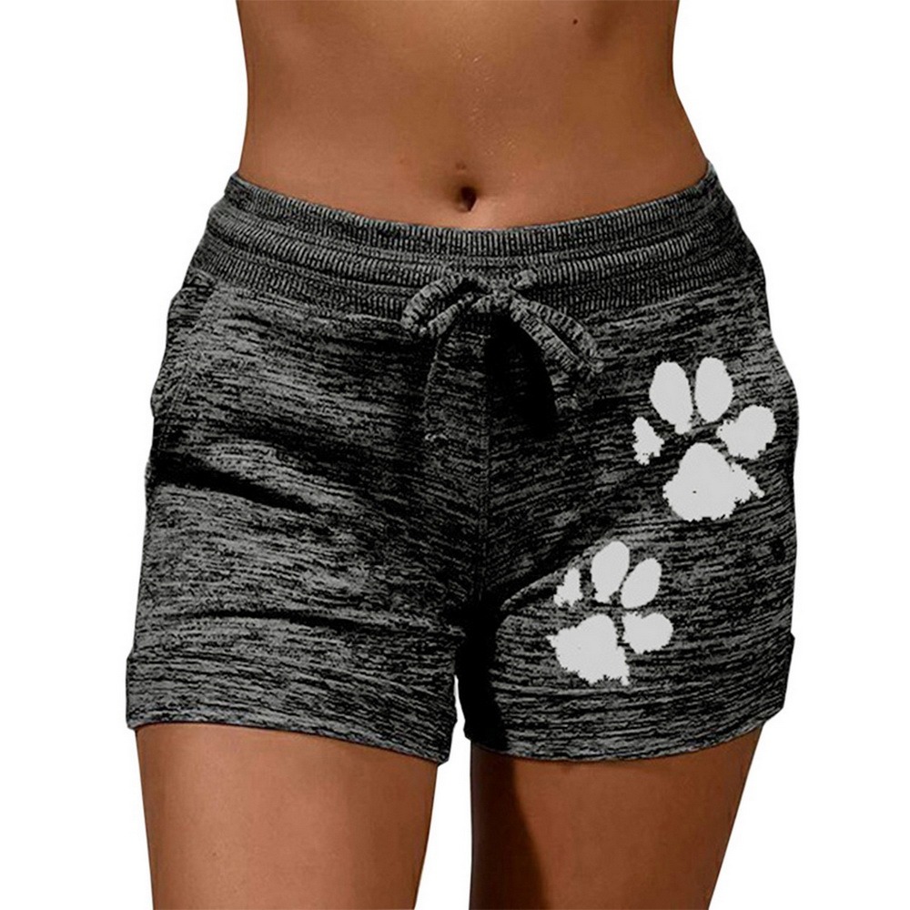PurrfectFit Cat Print Summer Shorts | Women’s Casual Sportswear with Drawstring