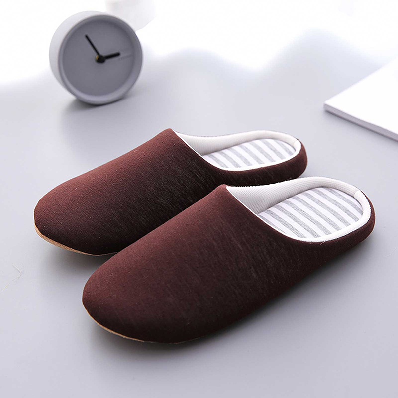 Title 21, Men Women Plush House Slippers Warm Soft Flat S...