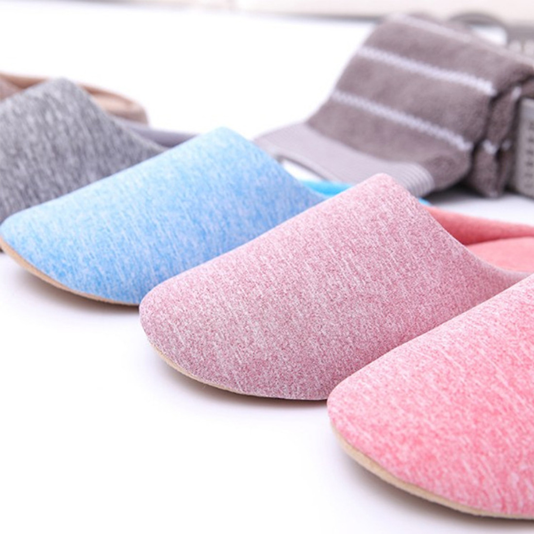 Title 40, Men Women Winter Warm Slippers Plush Lovers Hom...