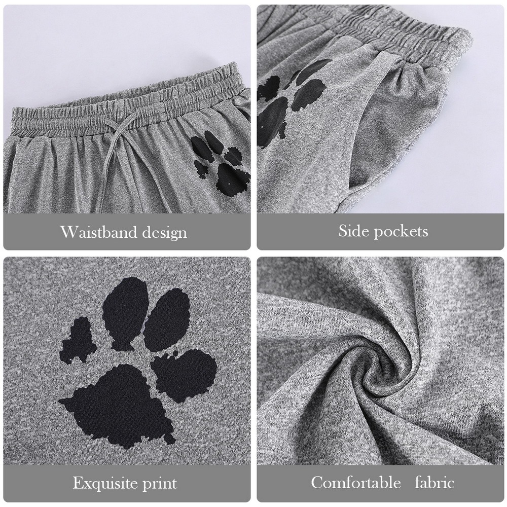PurrfectFit Cat Print Summer Shorts | Women’s Casual Sportswear with Drawstring