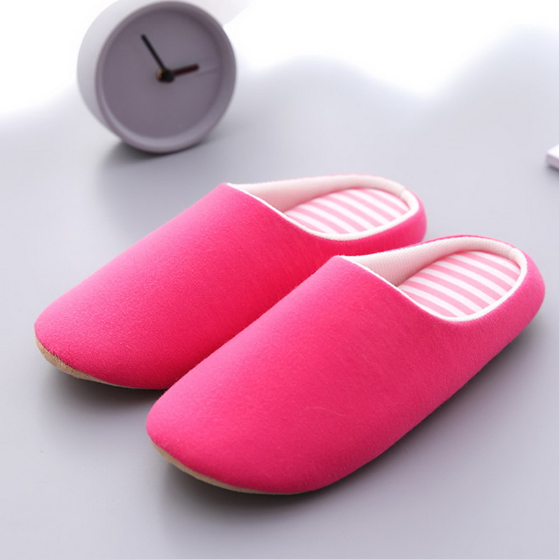 Title 18, Men Women Plush House Slippers Warm Soft Flat S...