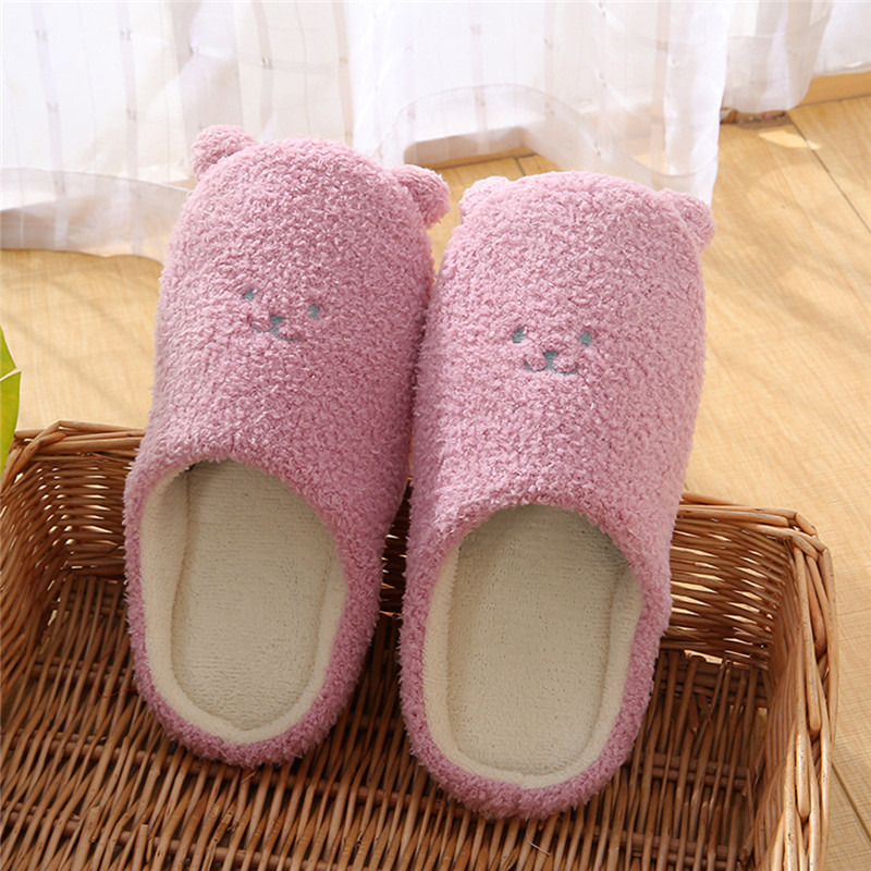 Title 34, Men Women Winter Warm Slippers Plush Lovers Hom...