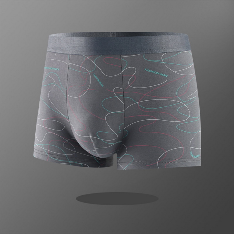 Title 18, Boxers Man Line Print Underpants U Convex Panti...