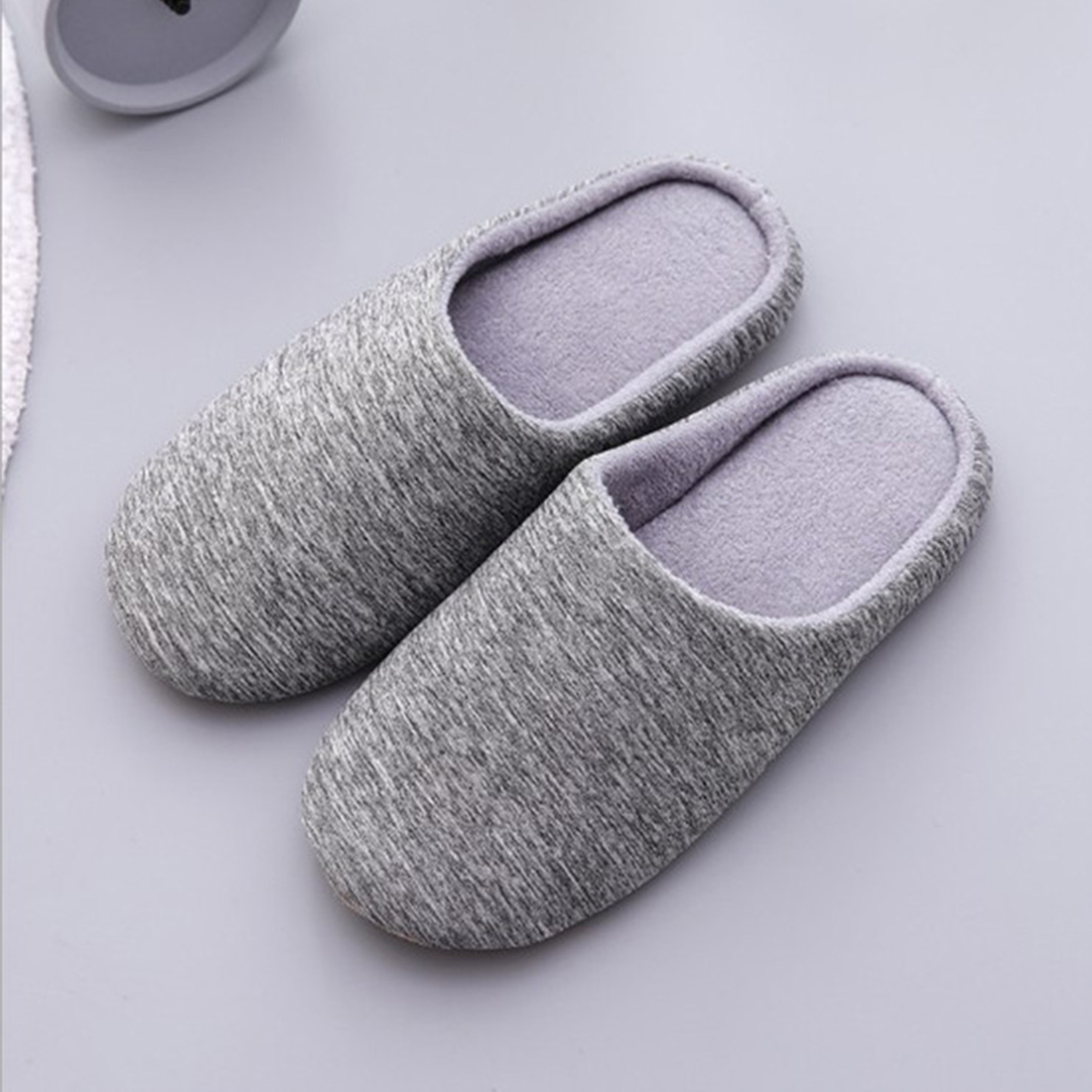 Title 46, Men Women Plush House Slippers Warm Soft Flat S...