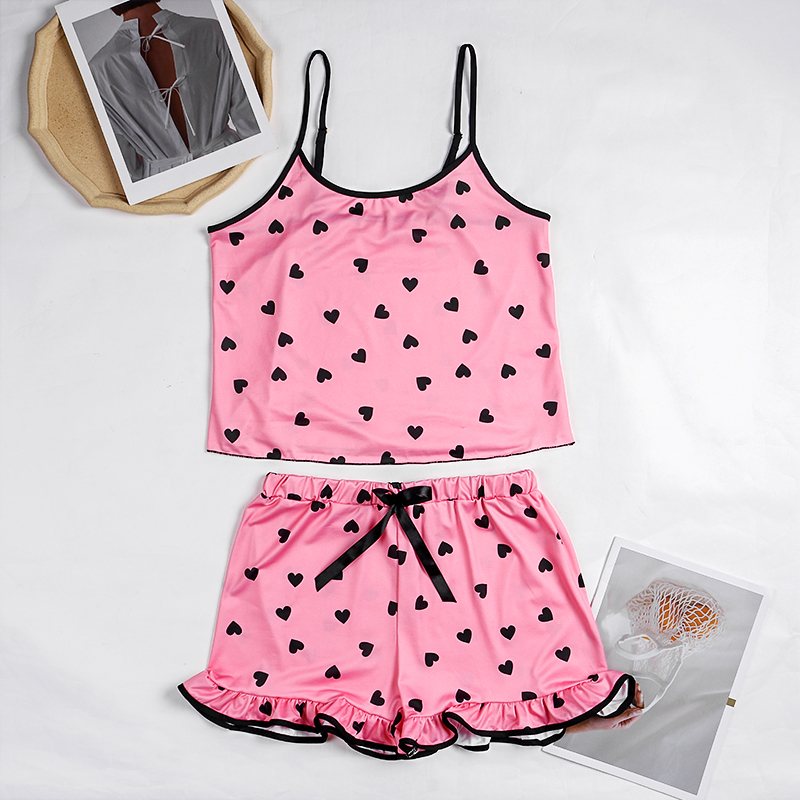 Sleeveless Top with Shorts Nightwear Sets