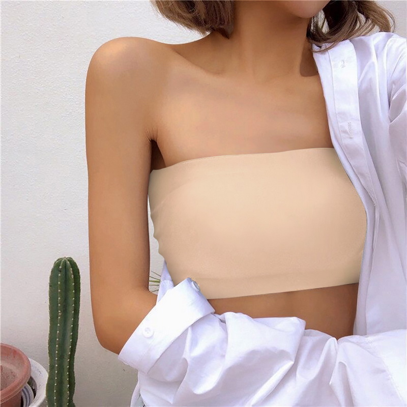 padded tube top bra