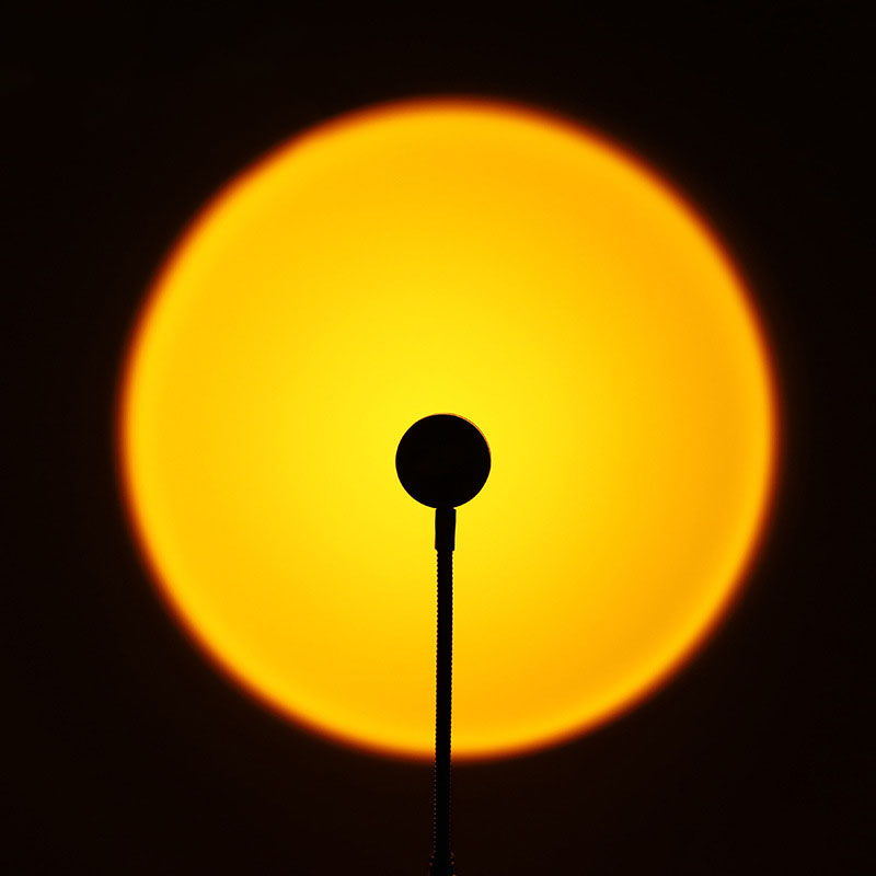 Romantyczny zachód słońca lampa projektora Usb Tiktok atmosf…