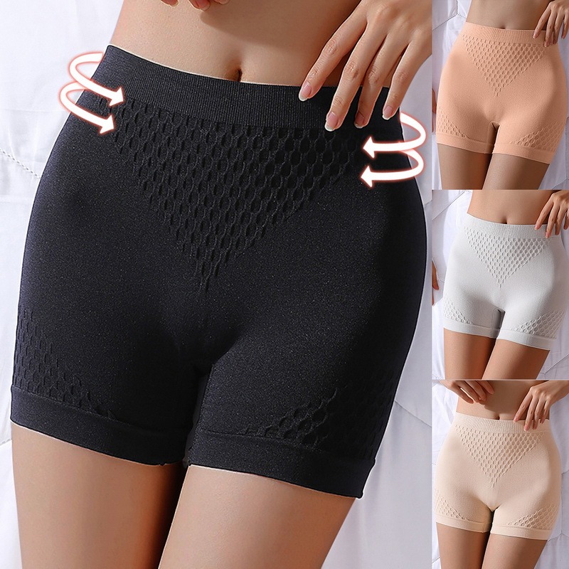Niwicee Shorty Anti-frottement Femme - Sous-robe - Caleçon Sécurité - Taille Haute - Nylon/élasthanne