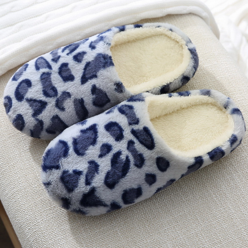 Title 32, Men Women Plush House Slippers Warm Soft Flat S...