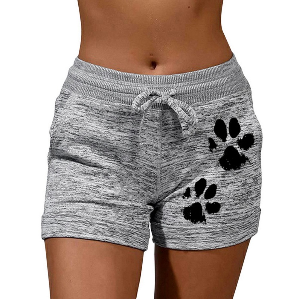 PurrfectFit Cat Print Summer Shorts | Women’s Casual Sportswear with Drawstring