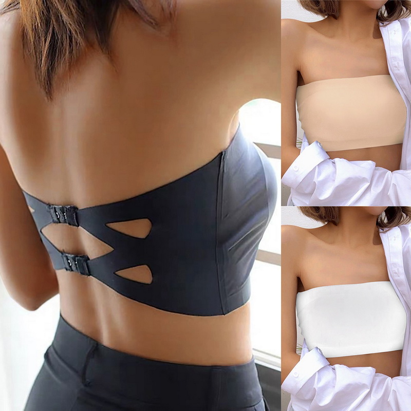 padded tube top bra