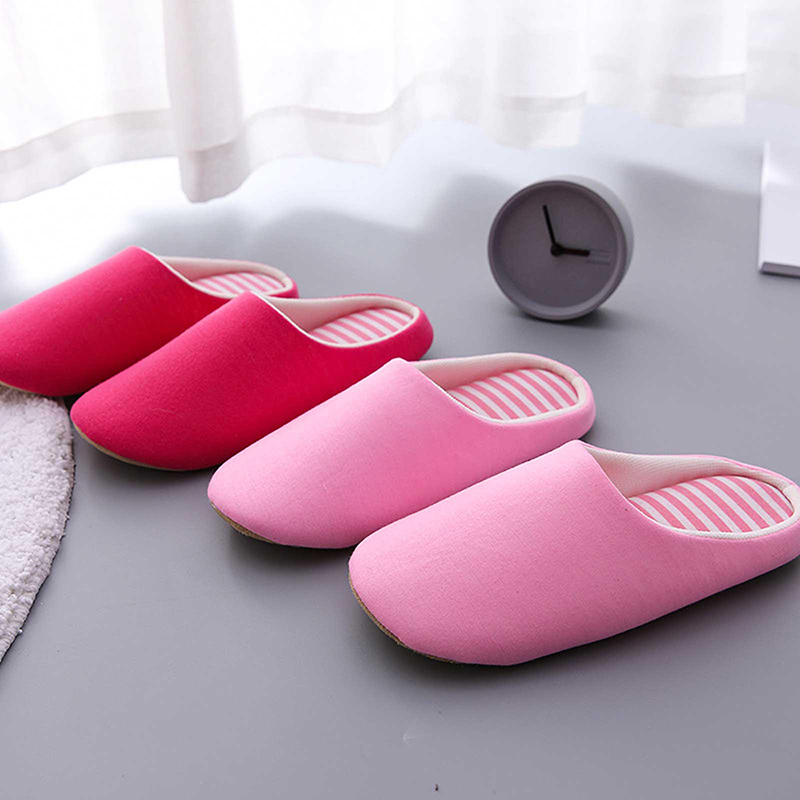 Title 23, Men Women Plush House Slippers Warm Soft Flat S...