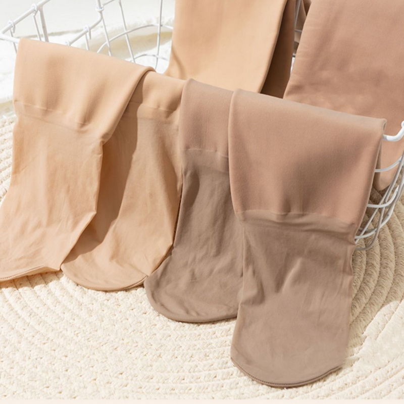 Collants chauds pour Winer, chaussettes thermiques pour femmes, collants à effet peau, Leggings polaire pour filles, jambes nues, 2023_voghion.com