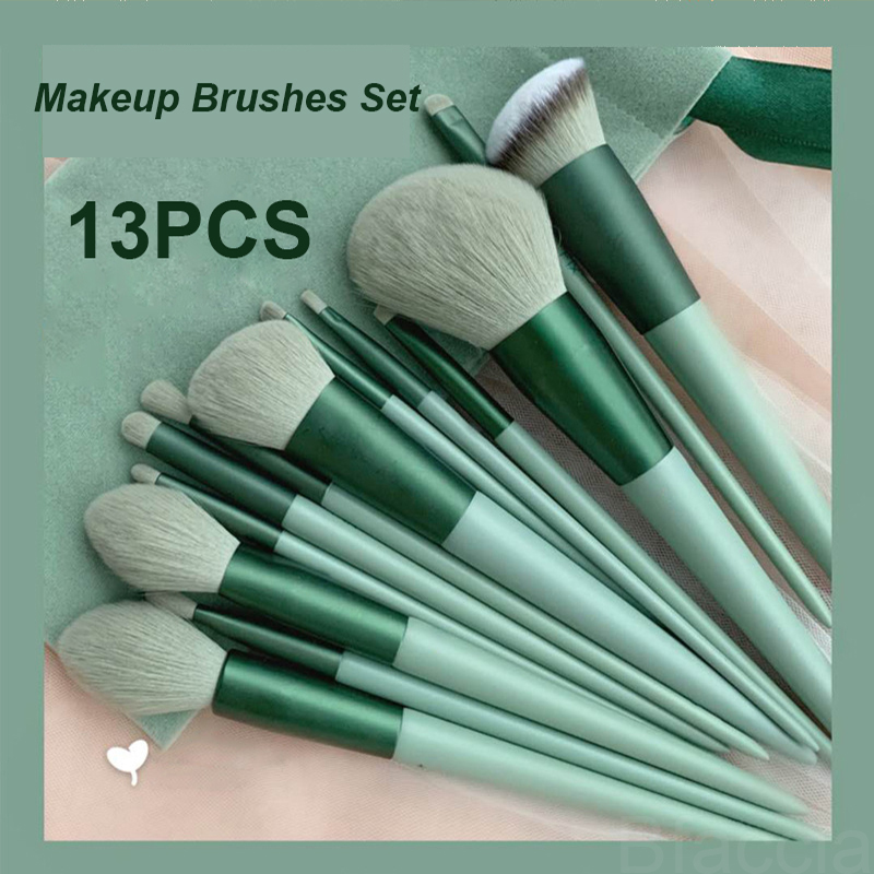 13pcs Soft Fluffy Makeup Brushes Set – Shine & Chic